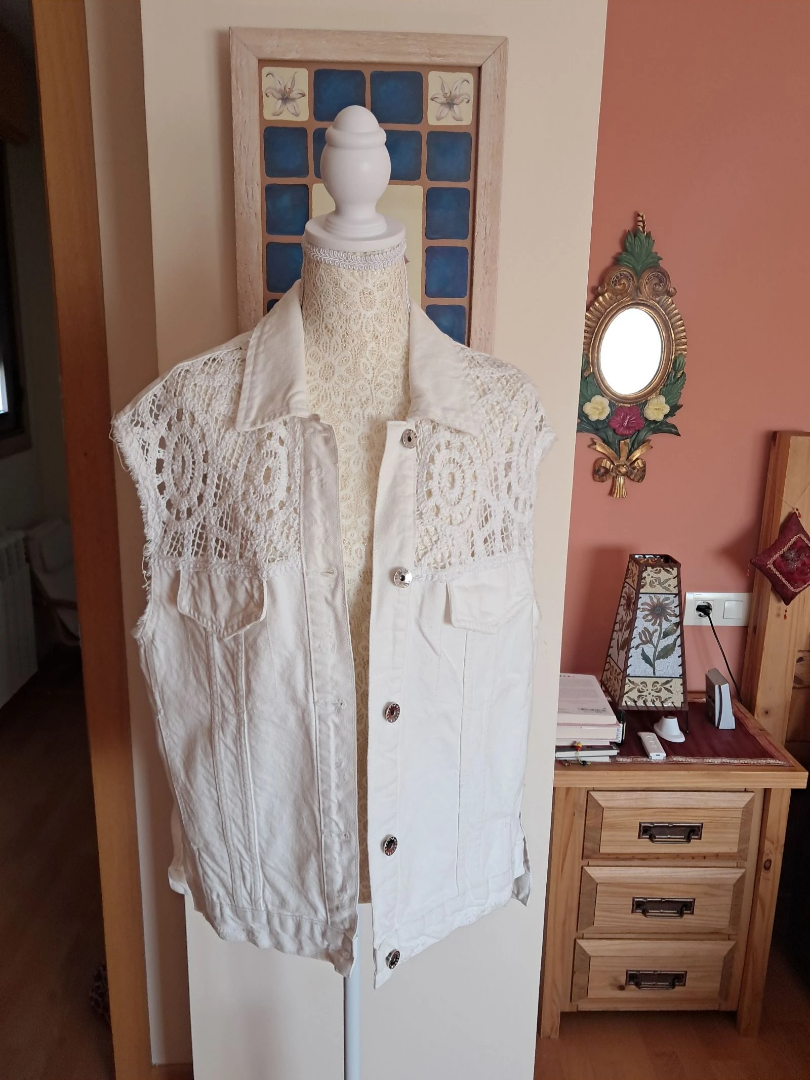 Chaleco vaquero de mujer